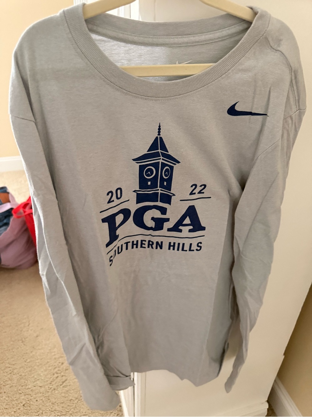 Nike PGA Southern Hills 2022 Gray Long-Sleeve Shirt